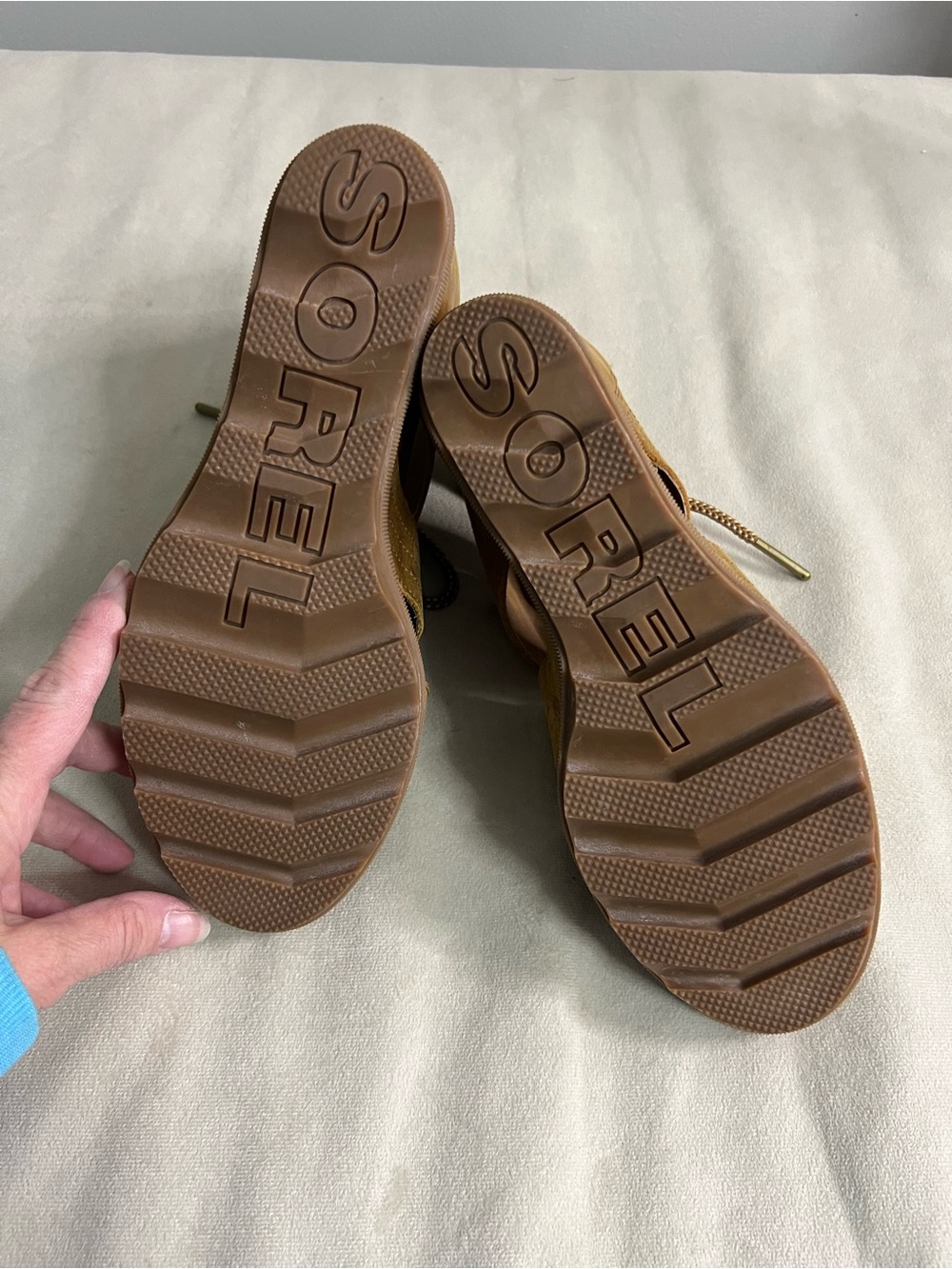 🤎 SOREL Joanie Lace Gladiator Sandals Leather Lace-Up Wedge Sandals Size 10 - Picture 7 of 10